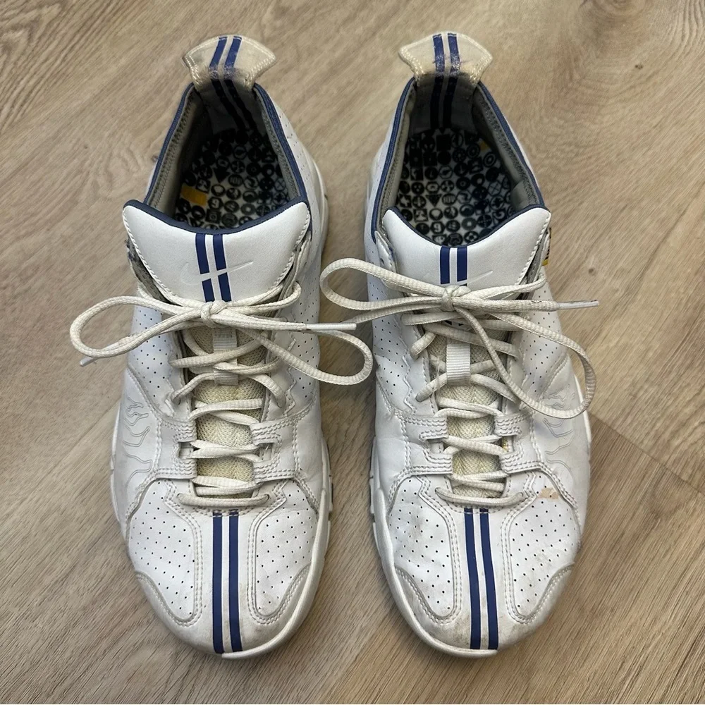 Nike Free White and Blue Men's Sneakers